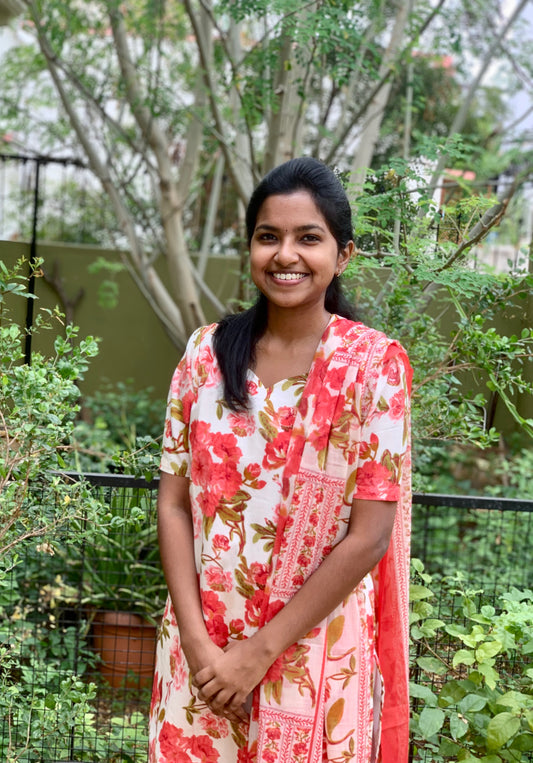 Red rose - ⁠Top and dupatta set