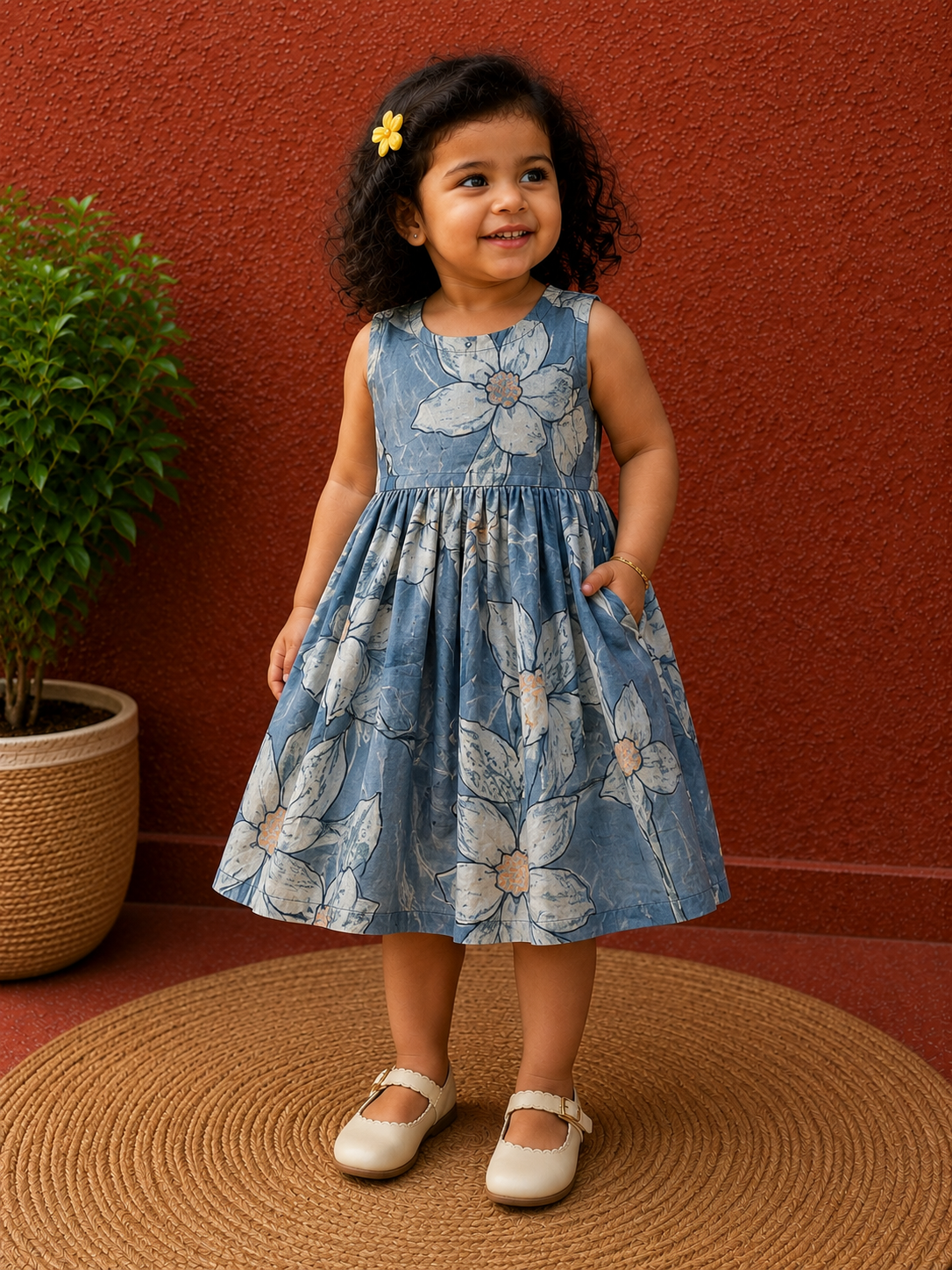 Blue lotus - Baby Frock