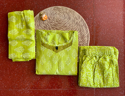 Lime sorbet - ⁠Salwar suit set