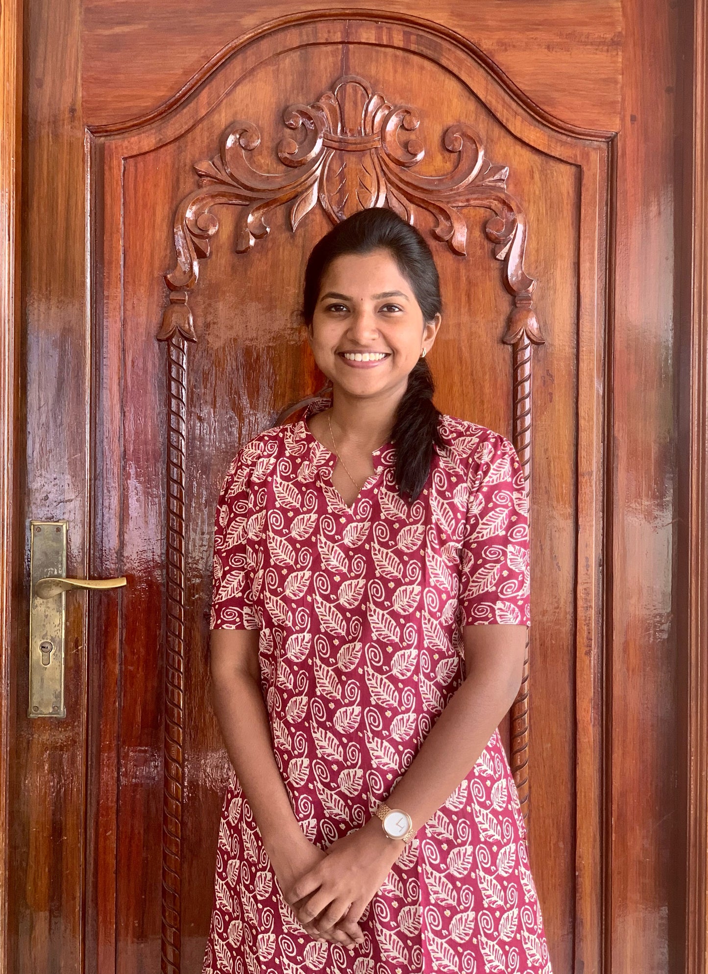 Maroon leafy - Co-ord