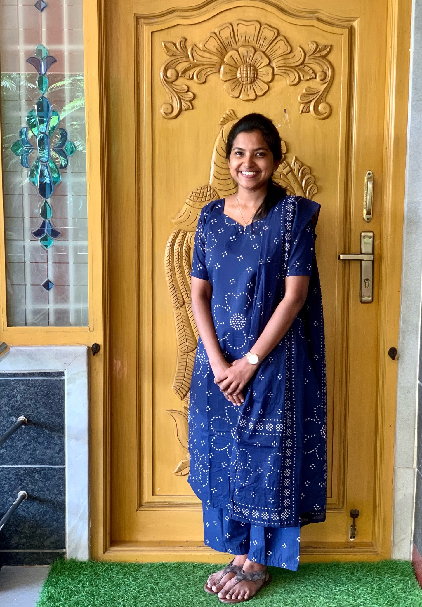 Deep indigo - ⁠Salwar suit set