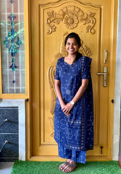 Deep indigo - ⁠Salwar suit set