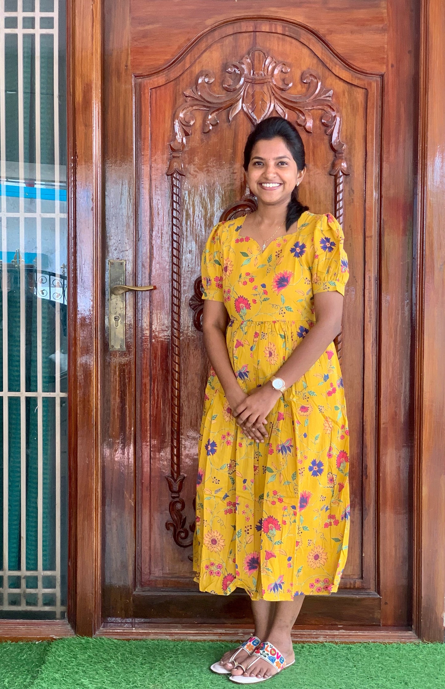 Yellow botanical - Maxi