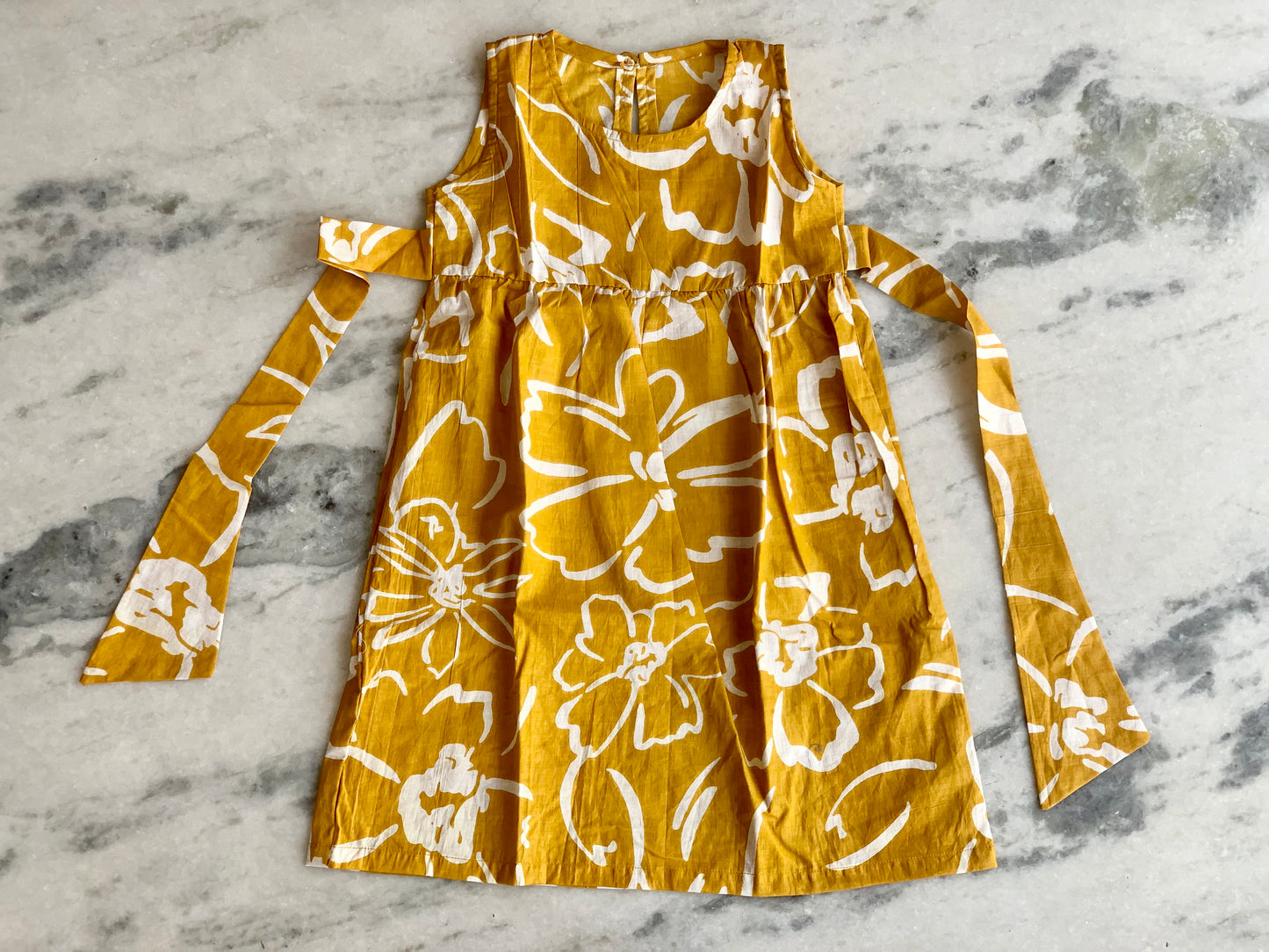 Yellow abstract - Girl Frock