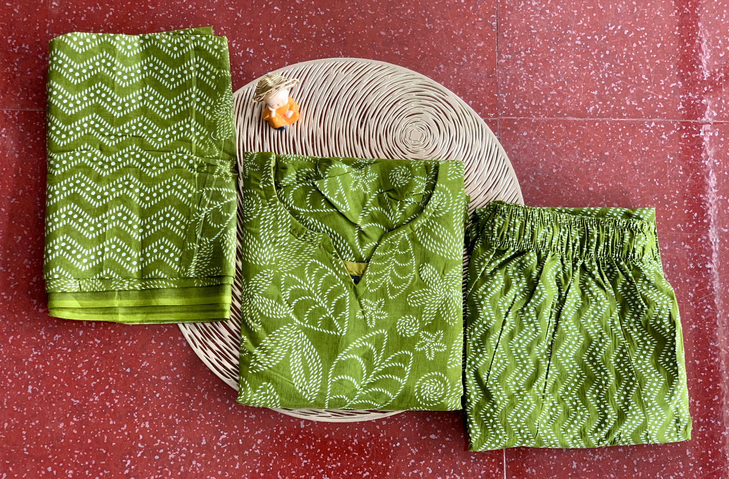 Olive fern - ⁠Salwar suit set