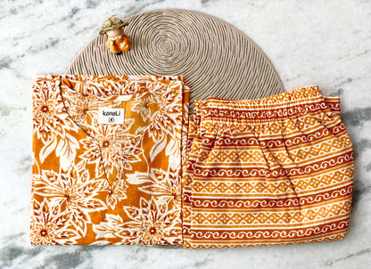 Orange - Kurti set
