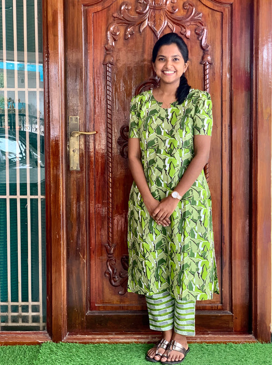 Green - Kurti set