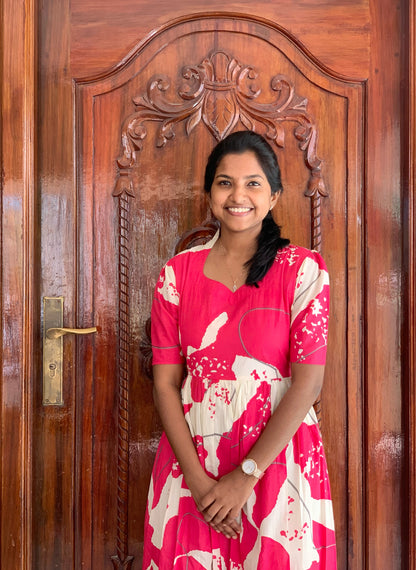 Blush Pink Abstract - Maxi