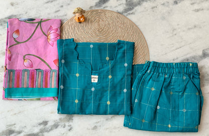 Mystical Garden - ⁠Ethnic suit set