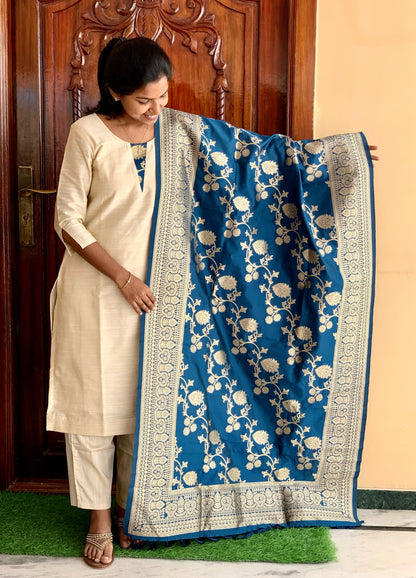 Ivory Elegance - ⁠Ethnic suit set