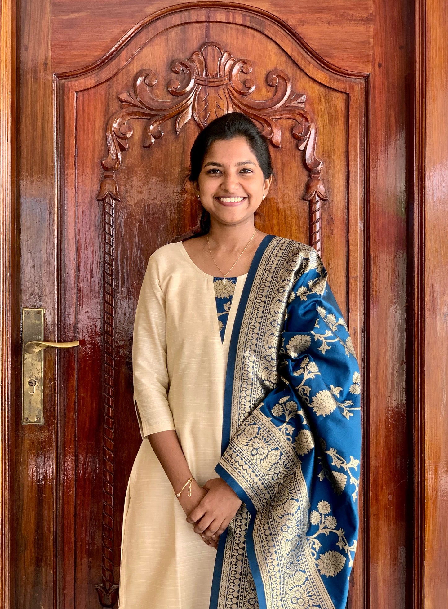 Ivory Elegance - ⁠Ethnic suit set