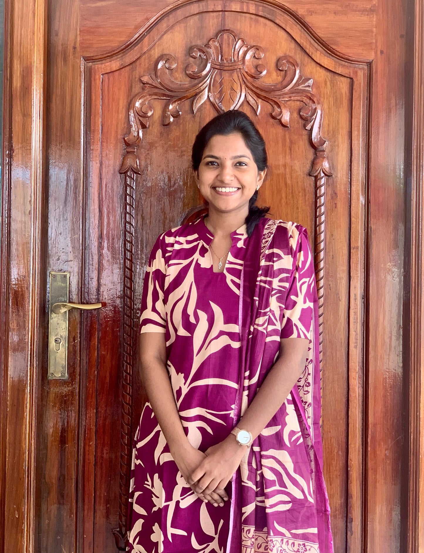 Wine Abstract- ⁠Salwar suit set