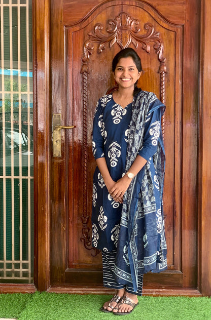 Indigo breeze - ⁠Salwar suit set