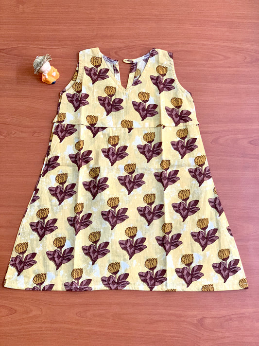 Yellow bloom - Girl Frock