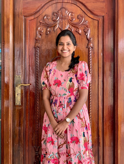 Pastel Pink garden - Maxi