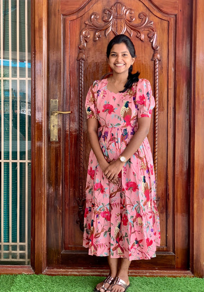 Pastel Pink garden - Maxi