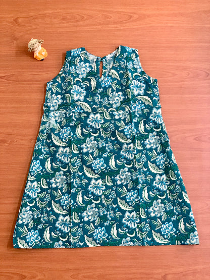 Coral Blue - Girl Frock