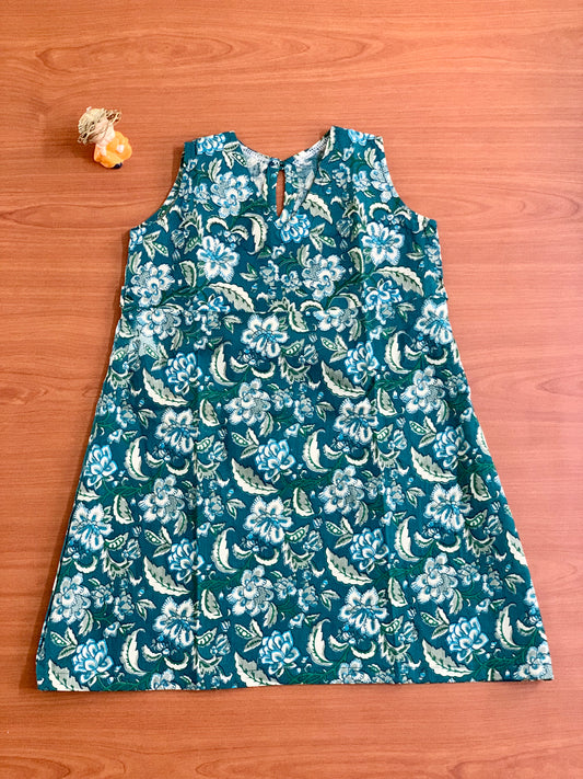 Coral Blue - Girl Frock