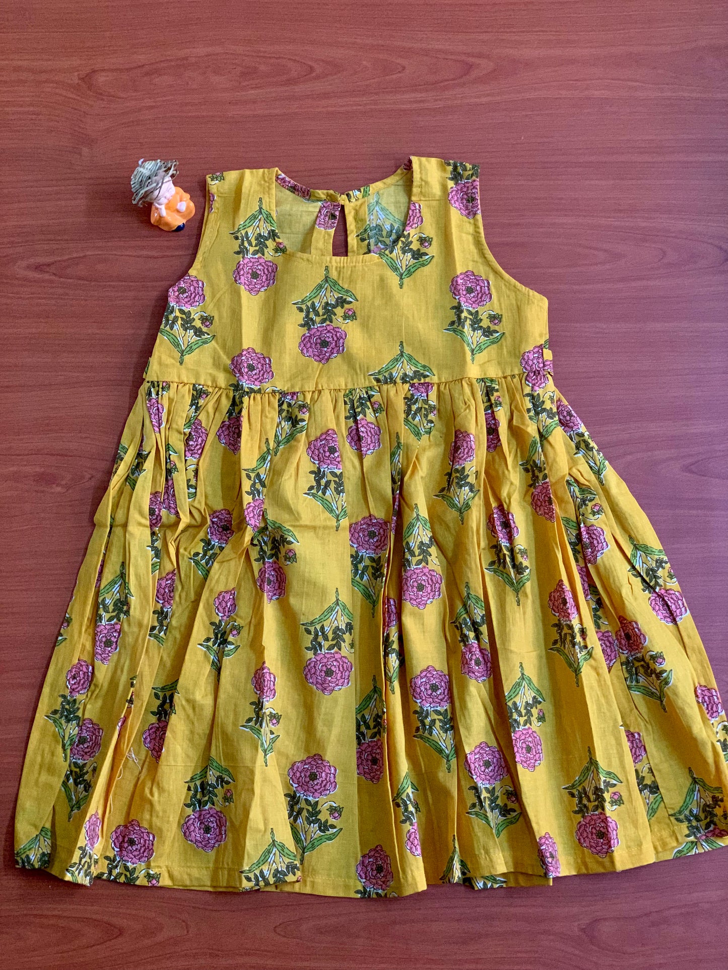 Yello floral - Girl Frock